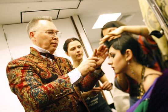 Vyacheslav Zaitsev before presenting his new fashion collection