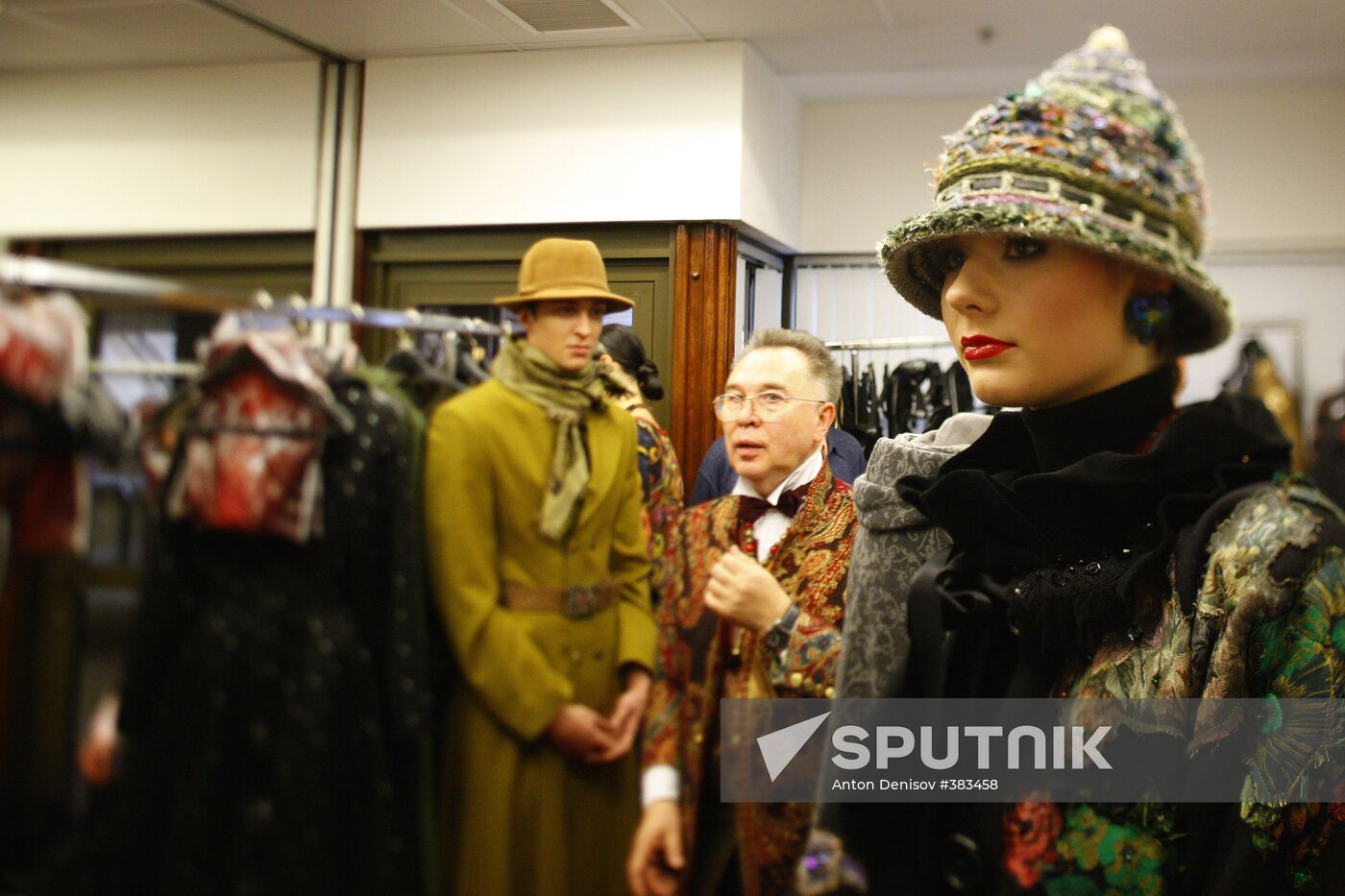 Vyacheslav Zaitsev before presenting his new fashion collection