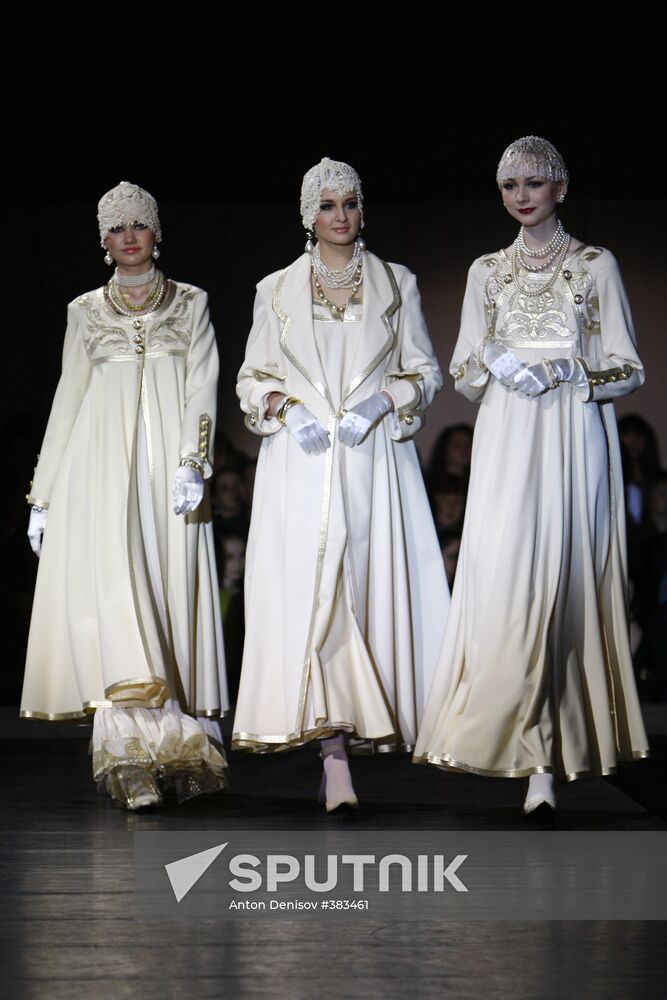 Fashion designer Vyacheslav Zaitsev presents his new collection