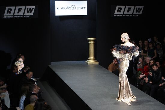 Fashion designer Vyacheslav Zaitsev presents his new collection