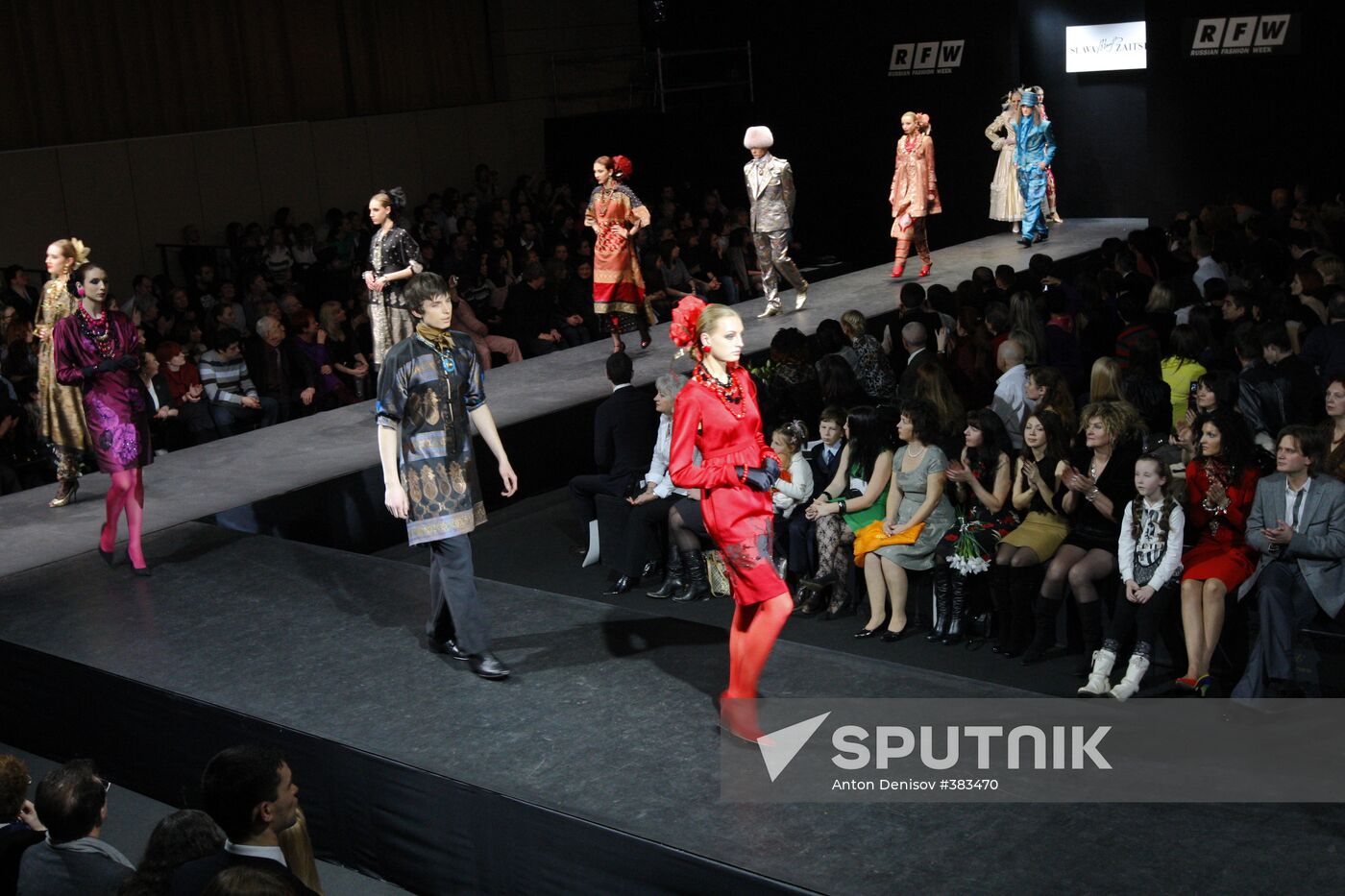 Fashion designer Vyacheslav Zaitsev presents his new collection