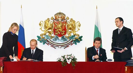 Russian-Bulgarian negotiations in Sofia