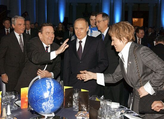 Putin, Schroeder and Matviyenko