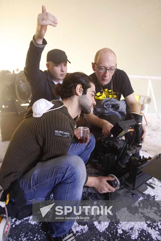 Shooting of Black Lightning at Mosfilm studio