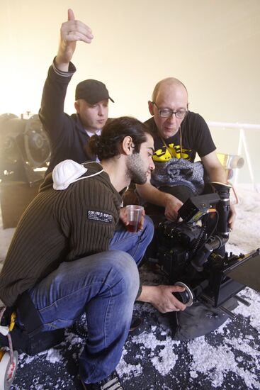 Shooting of Black Lightning at Mosfilm studio