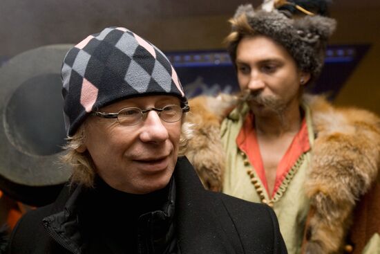 Premiere of the film "Taras Bulba" at Oktyabr movie theater