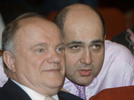 Gennady Zyuganov and Rafael Akopov