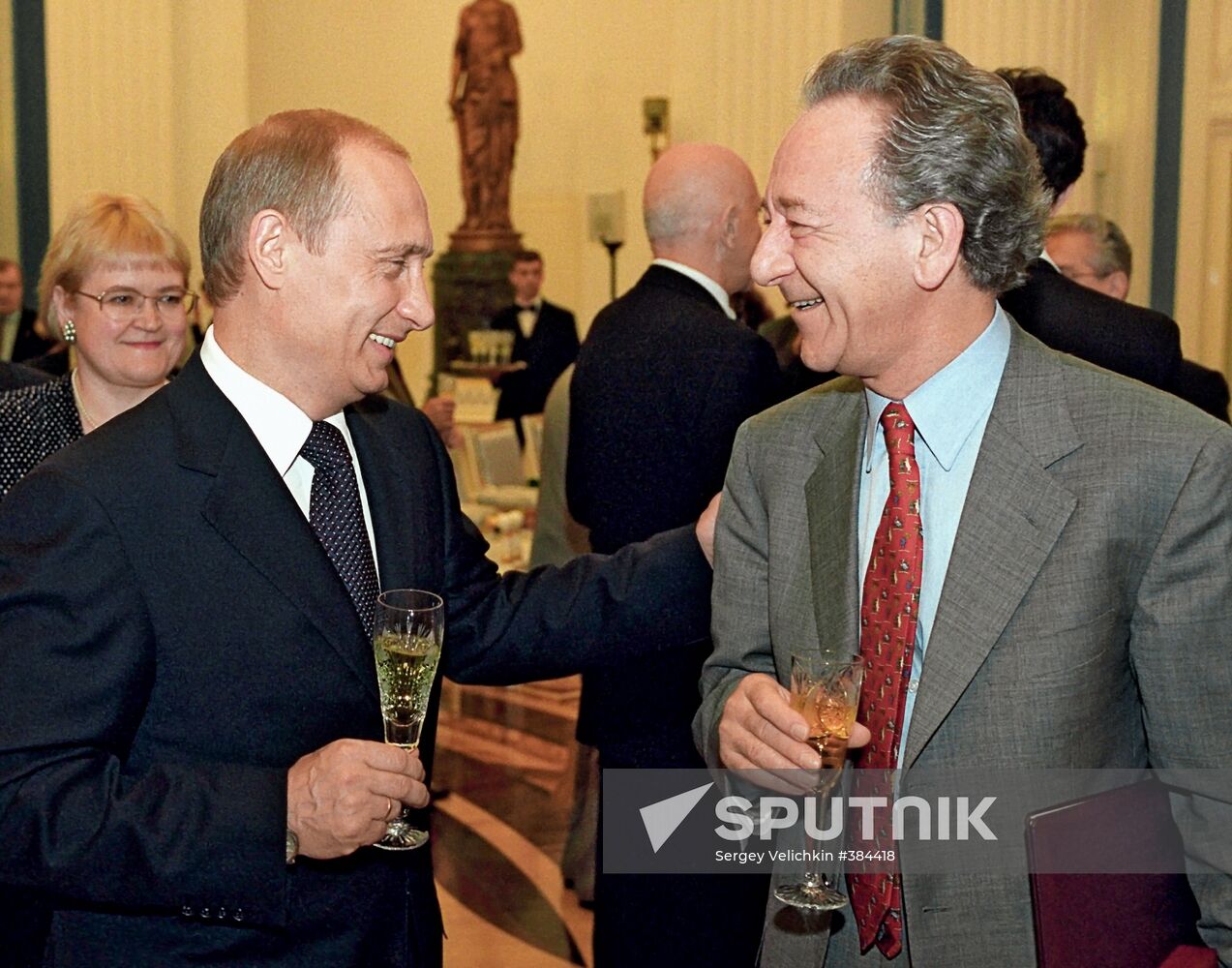 Vladimir Putin and Yury Temirkanov