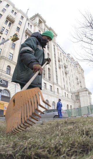 A spring-time city-cleaning program