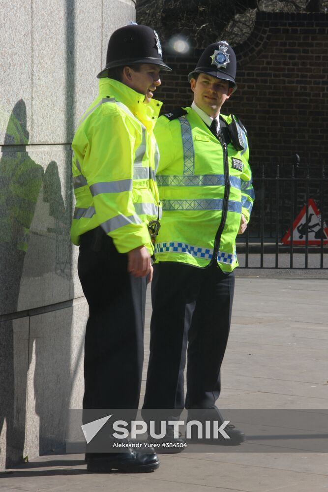 Streets of London during G20 summit