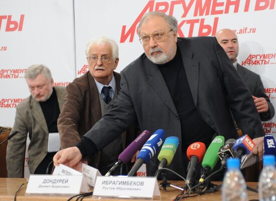 News conference by Union of Russian Film Makers