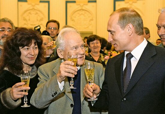 Vladimir Putin and Tikhon Khrennikov