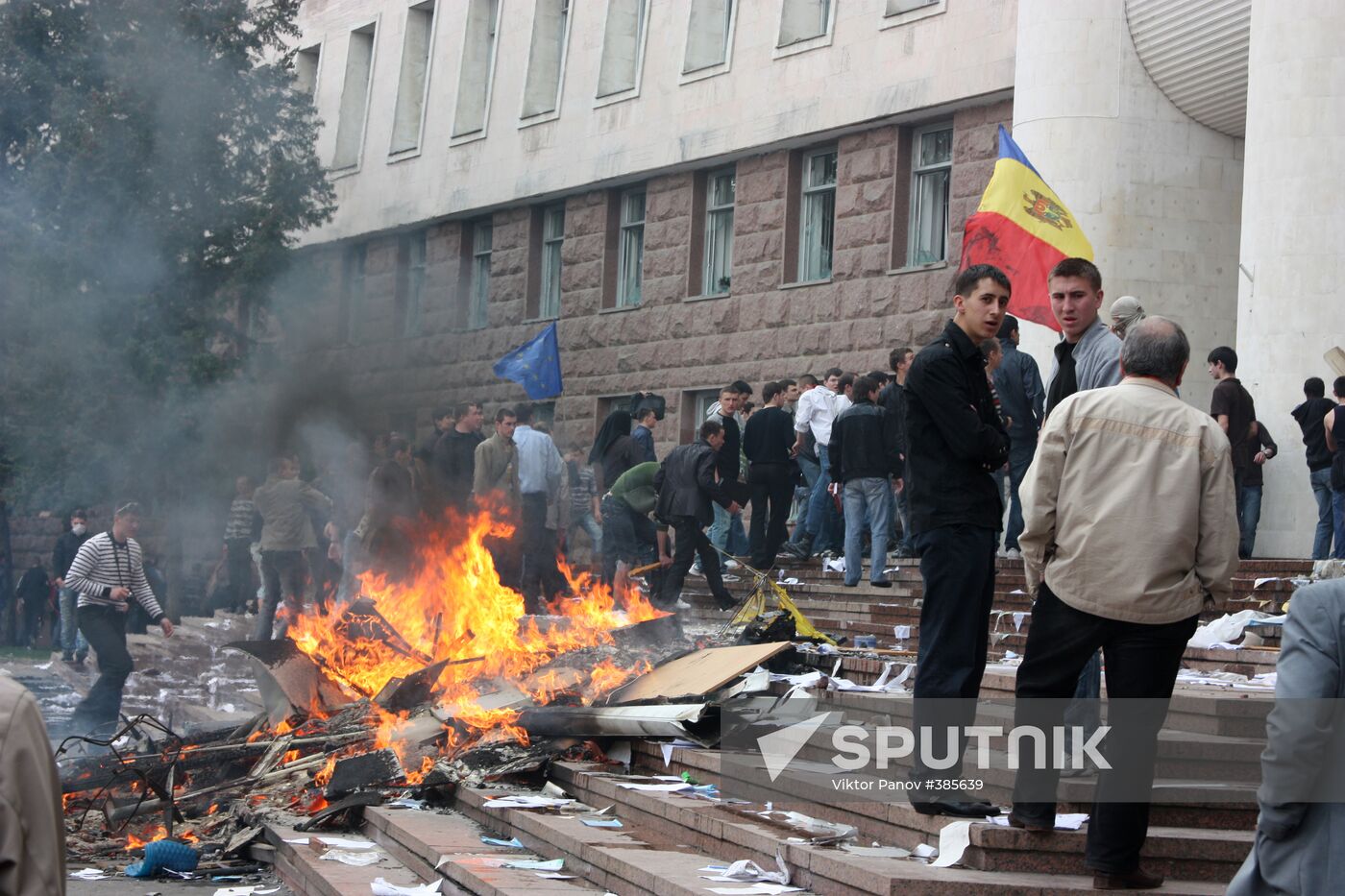 Act of protest by Moldavian opposition