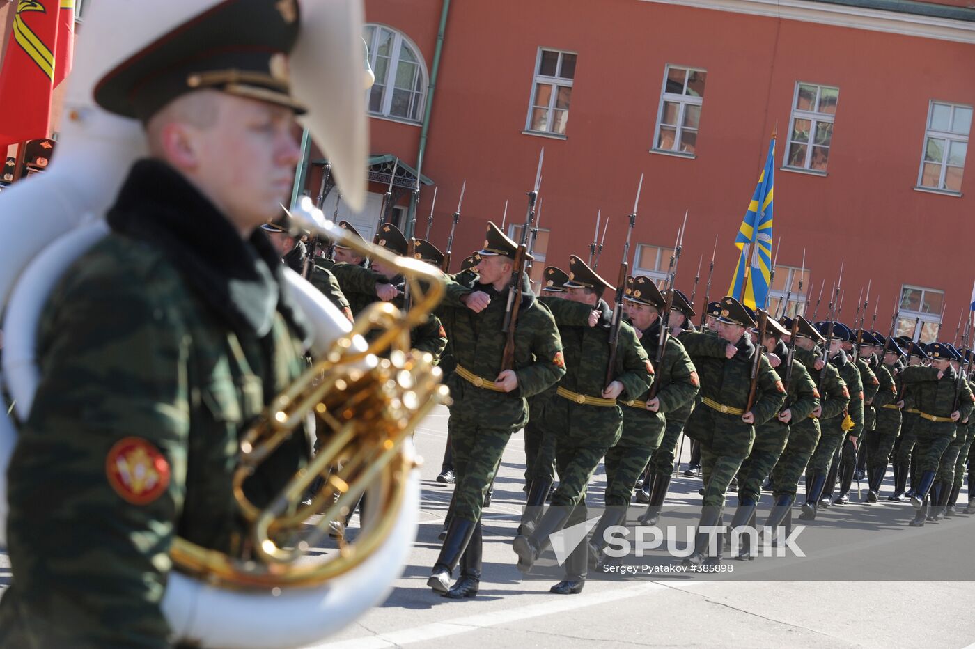 Preparations for Victory Day parade on May 9