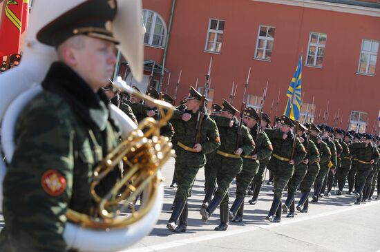 Preparations for Victory Day parade on May 9