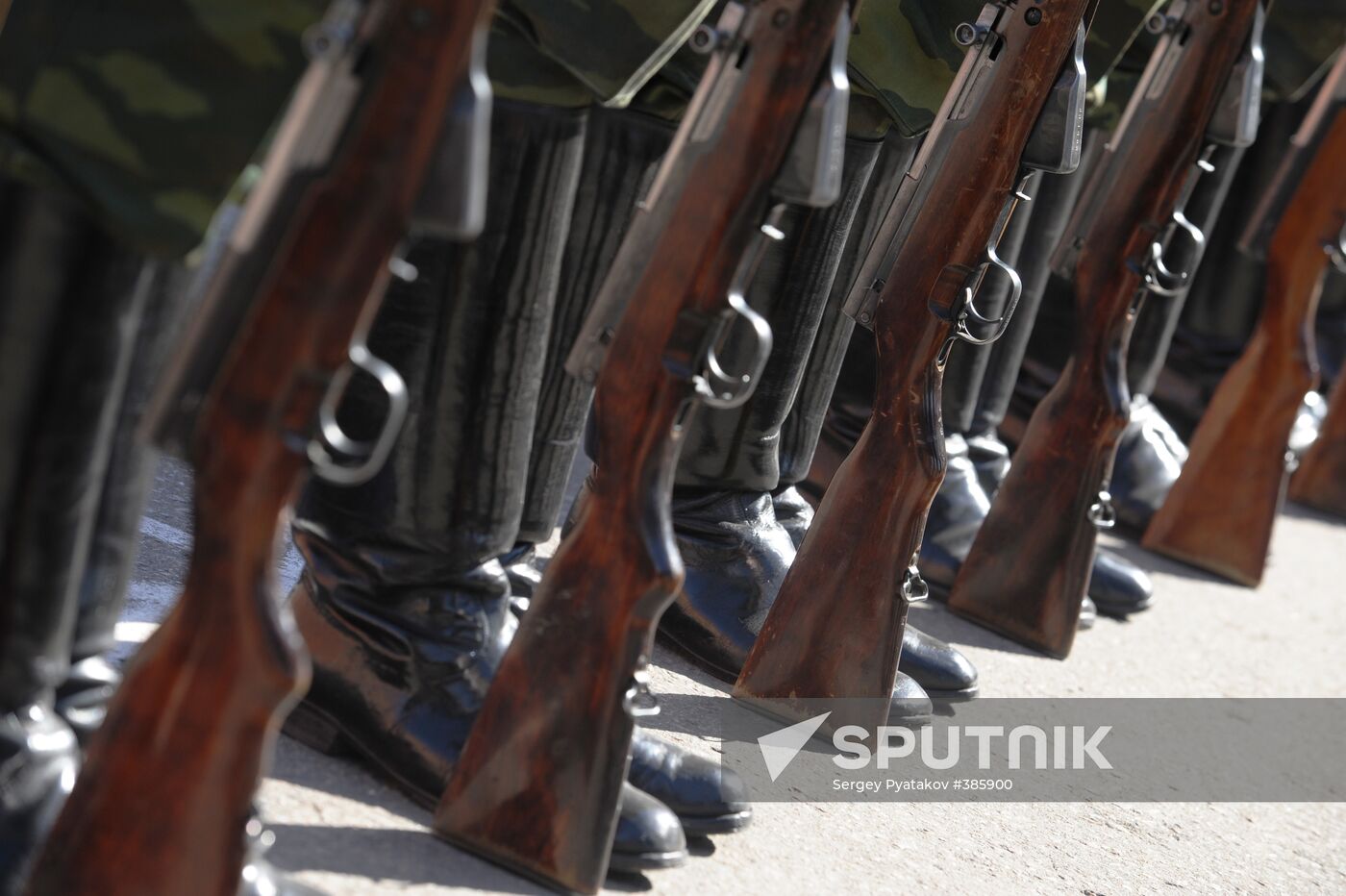 Preparations for Victory Day parade on May 9