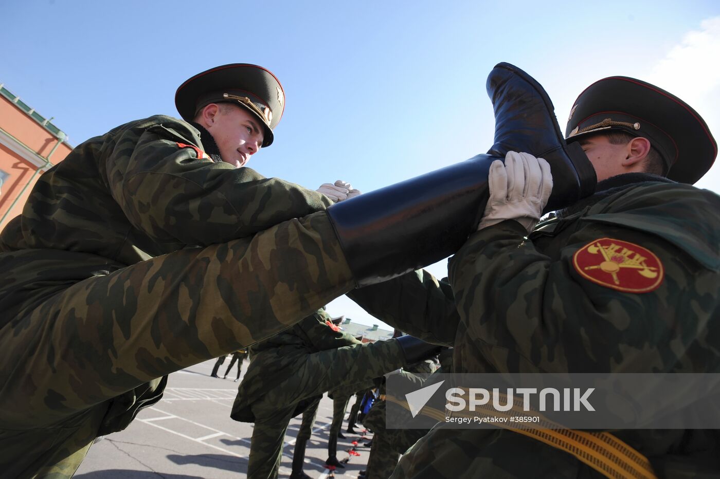 Preparations for Victory Day parade on May 9