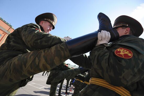 Preparations for Victory Day parade on May 9