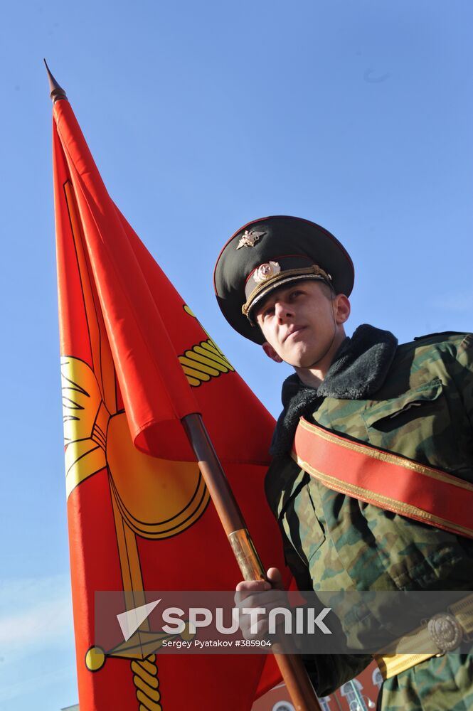 Preparations for Victory Day parade on May 9
