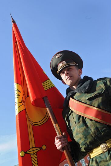 Preparations for Victory Day parade on May 9