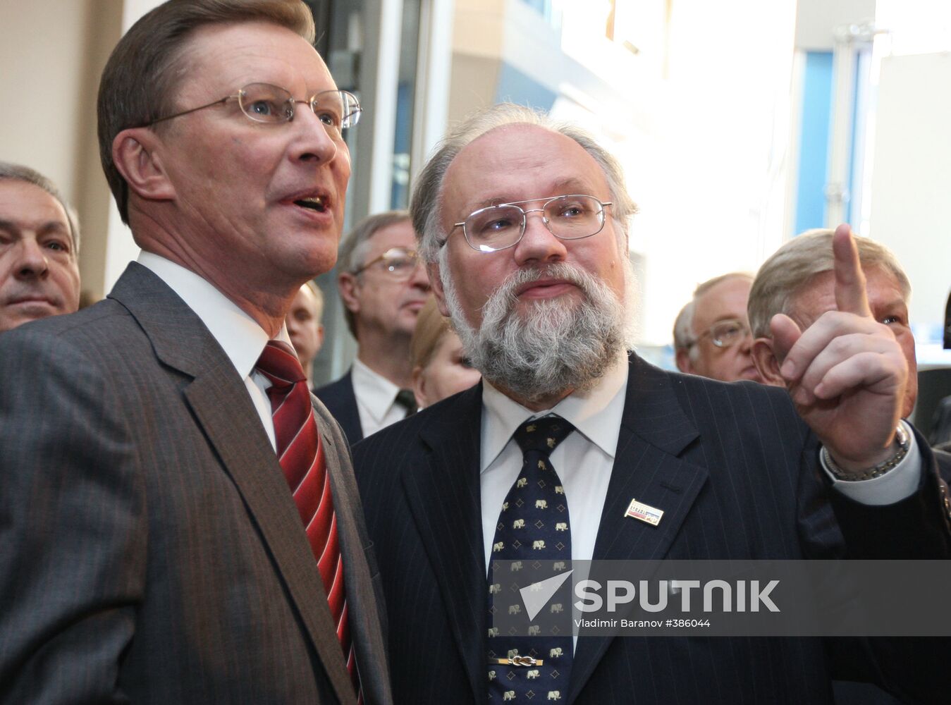 Sergei Ivanov and Vladimir Churov