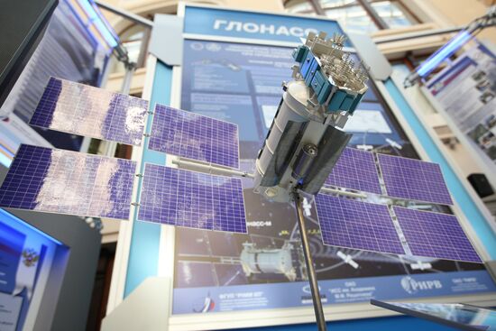 A GLONASS satellite mock-up