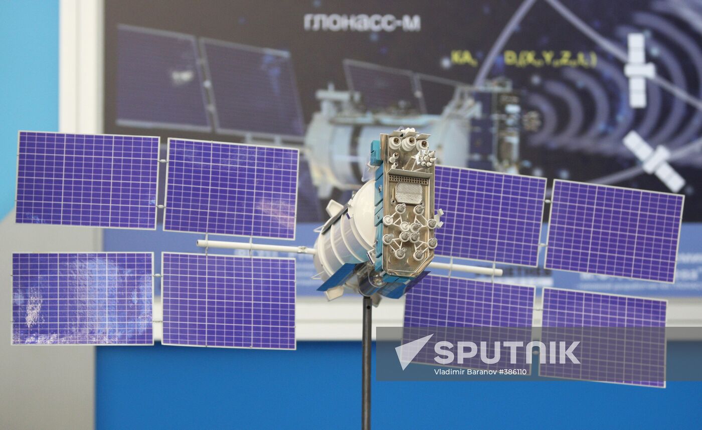 A GLONASS satellite mock-up