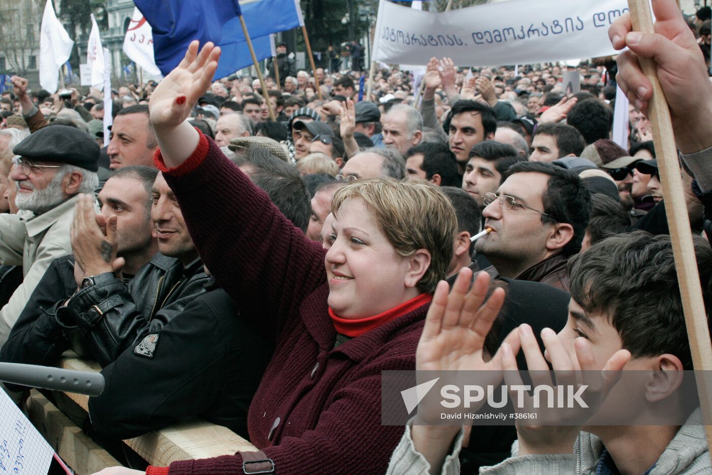 Opposition protest in Tbilisi