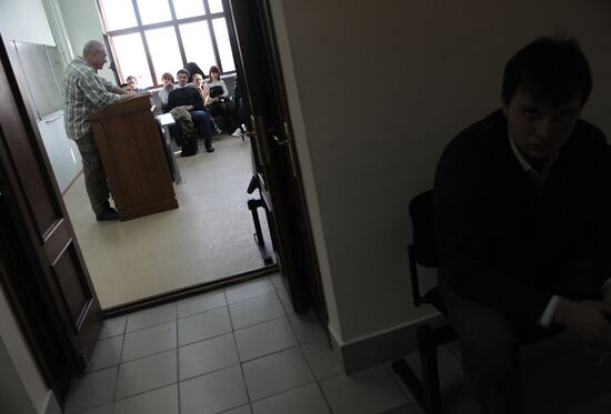 Sergei Dorenko meeting with students of Moscow State University