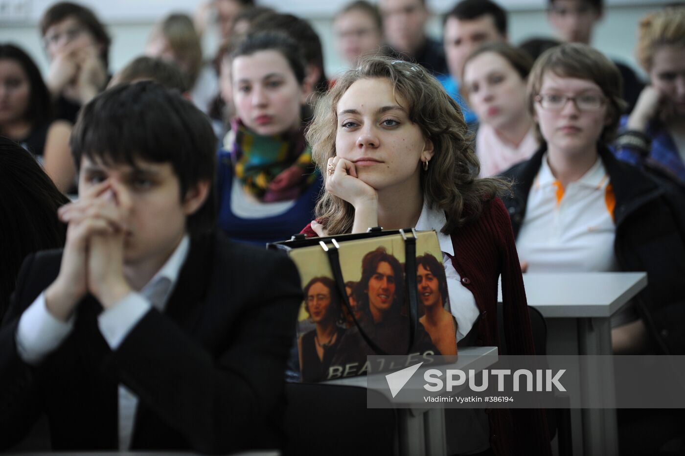 Students of Moscow State University's philosophy department