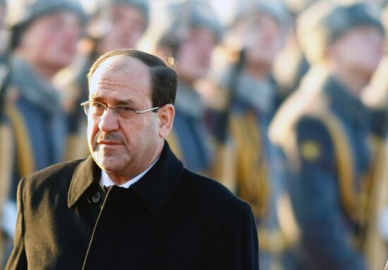 Iraqi Prime Minister Nouri al-Maliki arrives in Moscow