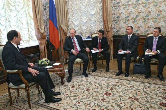 Vladimir Putin meets with Nouri al-Maliki