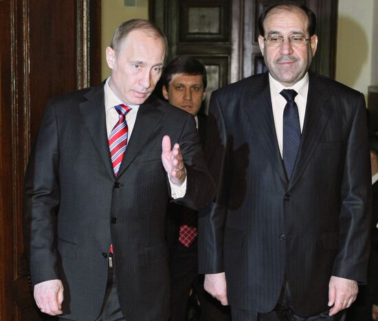 Vladimir Putin meets with Nouri al-Maliki