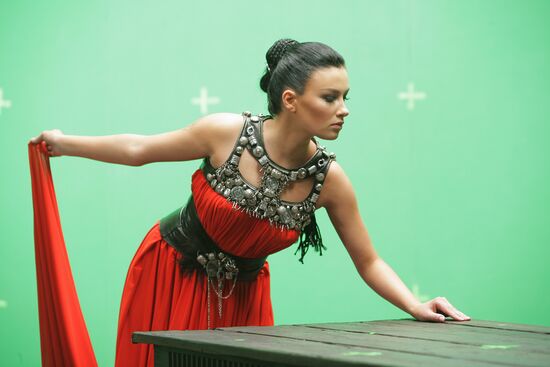 Producing music video for Prikhodko's song "Mama" in Moscow