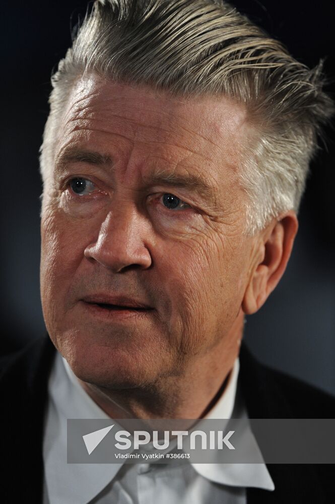 David Lynch holding press conference at RIA Novosti