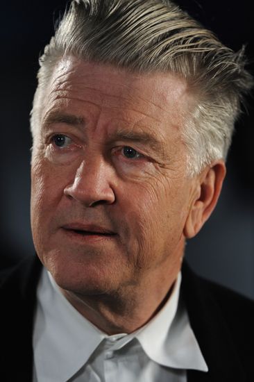 David Lynch holding press conference at RIA Novosti
