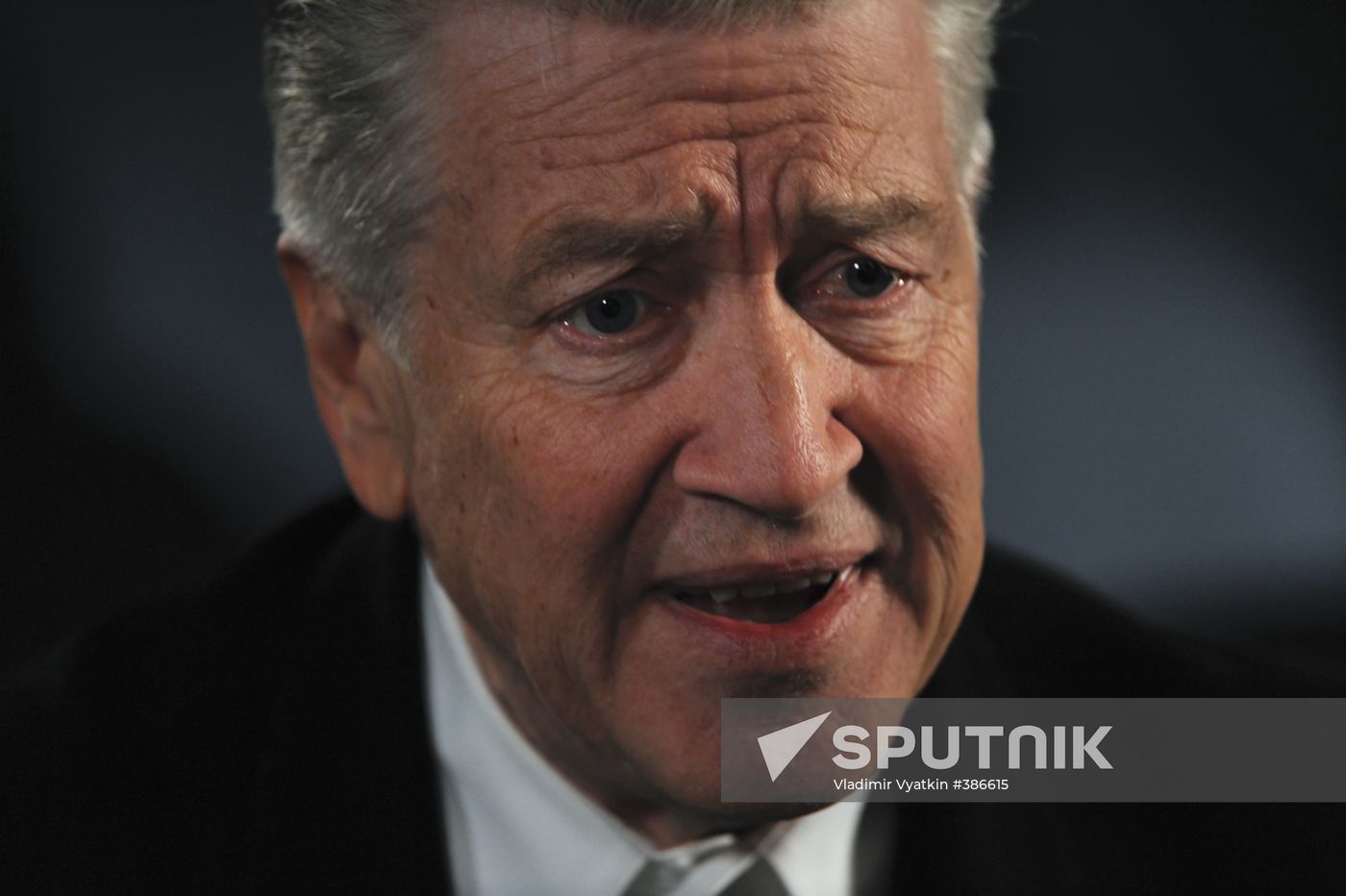 David Lynch holding press conference at RIA Novosti