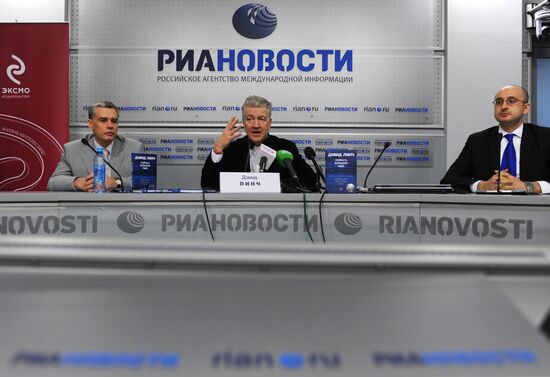 David Lynch holding press conference at RIA Novosti