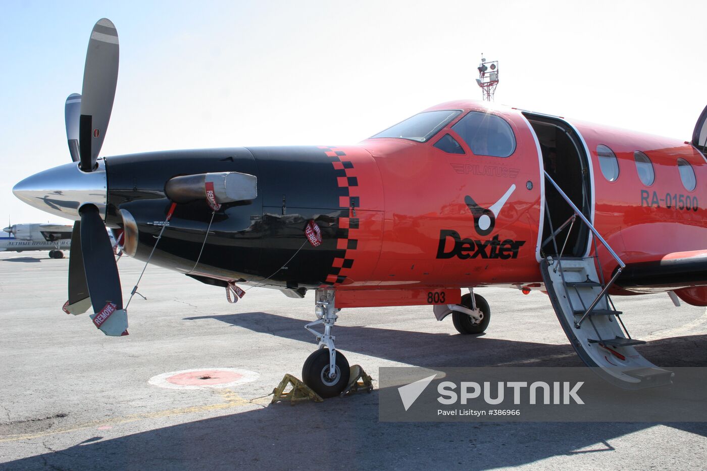 Pilatus PC-12 from the Russian first air taxi park Dexter