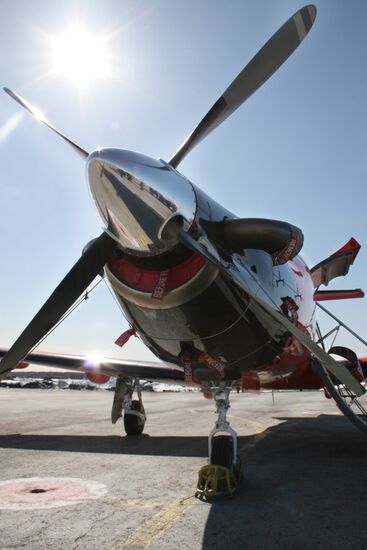 A Pilatus PC-12 plane