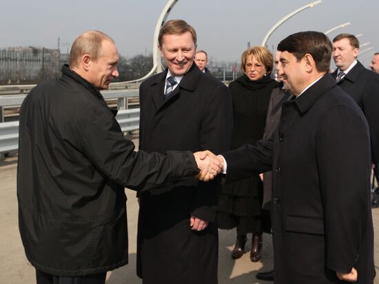 Russian PM Vladimir Putin visits St. Petersburg