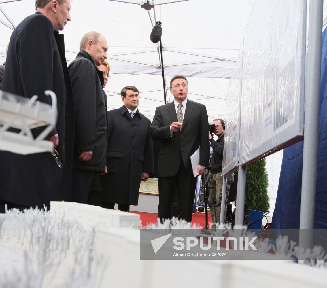 Russian PM Vladimir Putin visits St. Petersburg