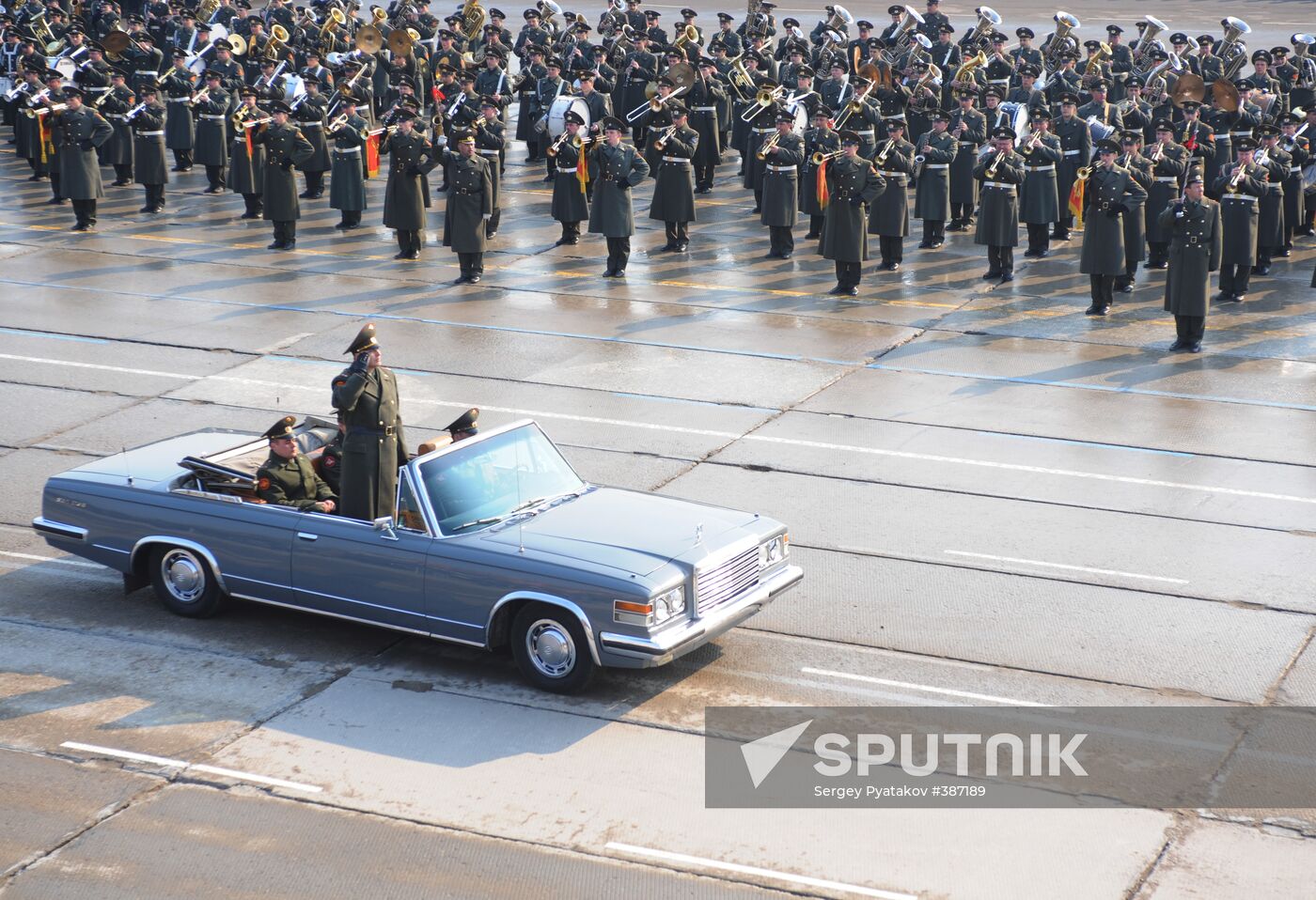 Victory Day parade rehearsal in Alabino outside Moscow