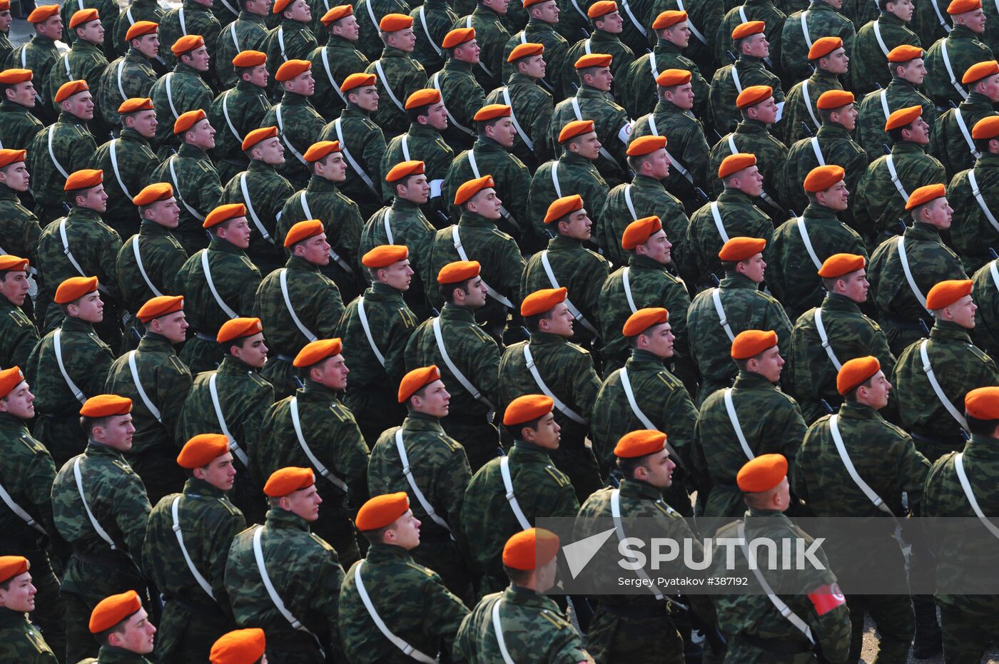 Victory Day parade rehearsal in Alabino outside Moscow