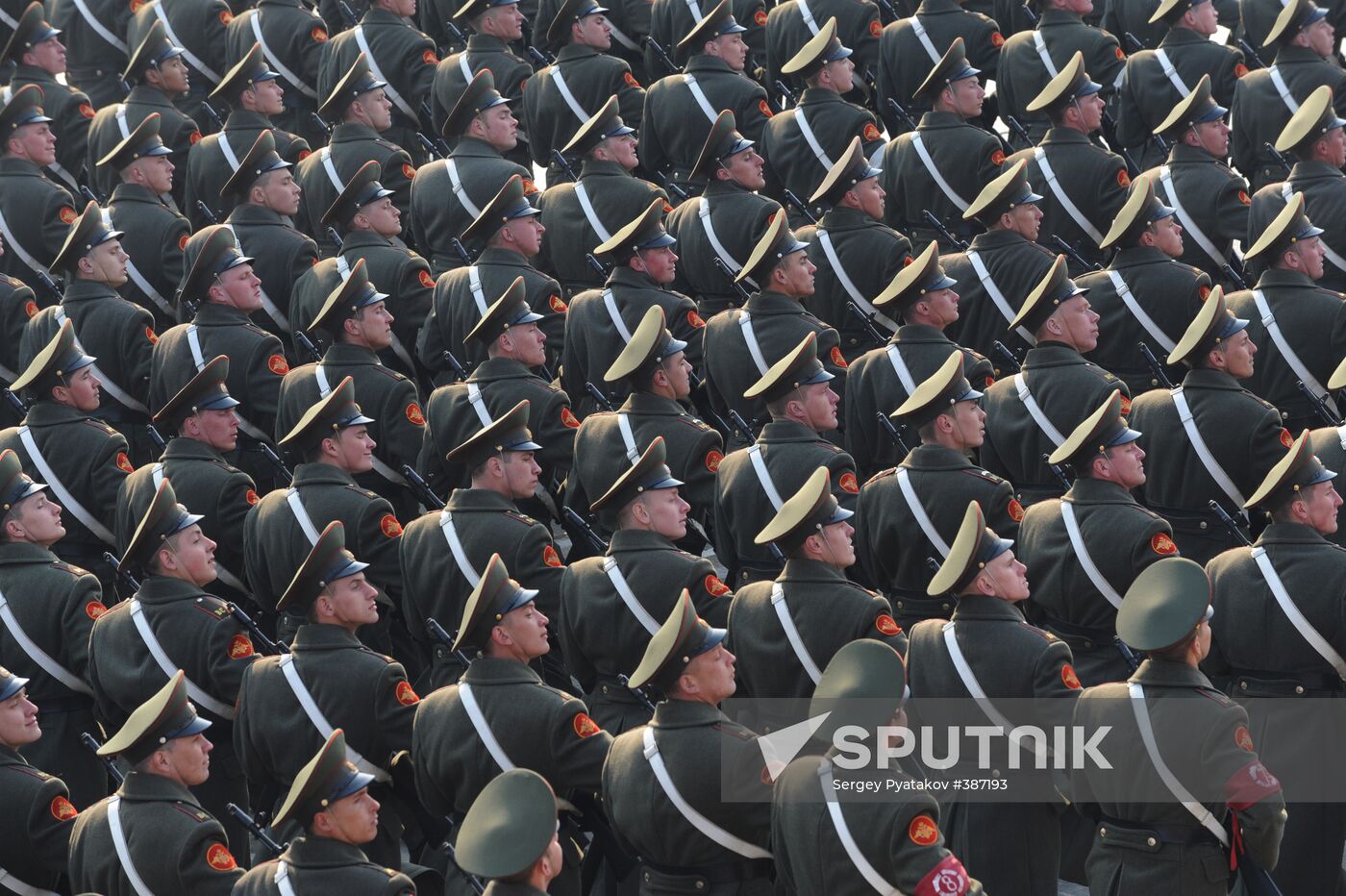 Victory Day parade rehearsal in Alabino outside Moscow