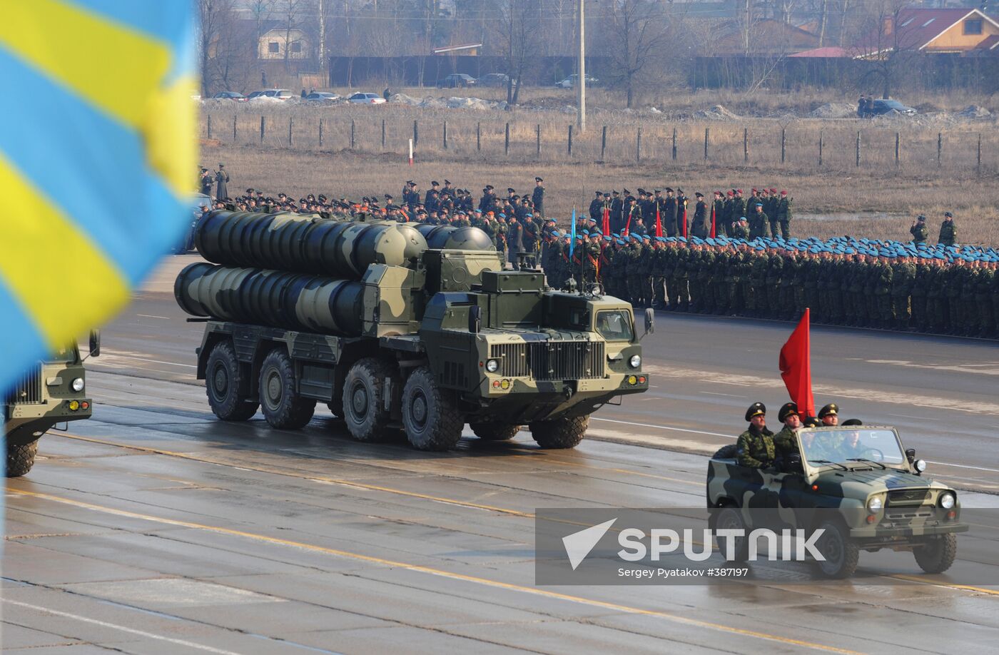 Victory Day parade rehearsal in Alabino outside Moscow
