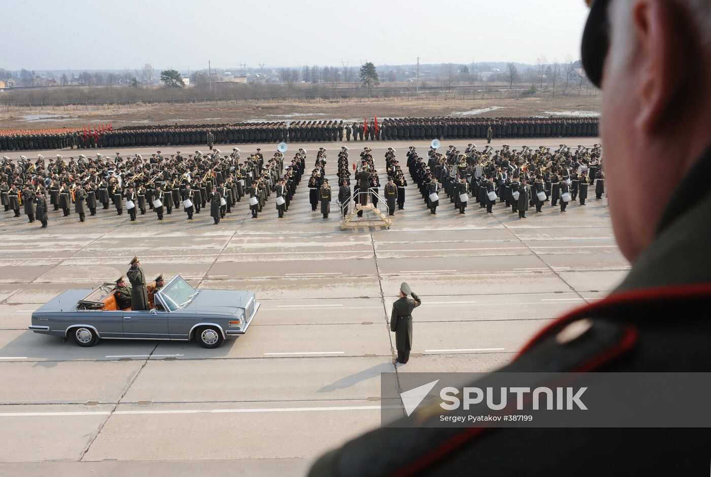 Victory Day parade rehearsal in Alabino outside Moscow