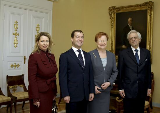 President Dmitry Medvedev visits Finland