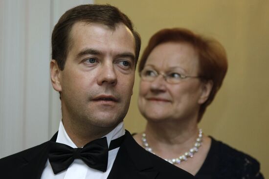 Dmitry Medvedev paying state visit to Finland