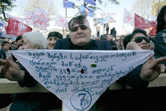 Mass protests resume in Tbilisi